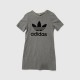 Adidas Originals Trefoil T-Shirt Φόρεμα Γκρι / Pre-Owned