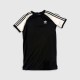 Adidas Originals 3-Stripes T-Shirt Φόρεμα Μαύρο/Λευκό / Pre-Owned
