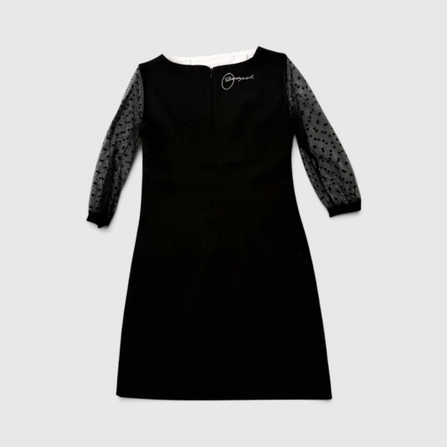 Desigual Γυναικείο Μαύρο Φόρεμα με Διαφάνειες & Κόκκινα Χείλη / Pre-Owned