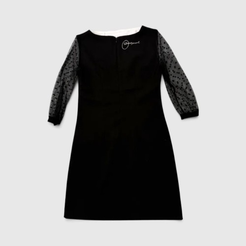 Desigual Γυναικείο Μαύρο Φόρεμα με Διαφάνειες & Κόκκινα Χείλη / Pre-Owned
