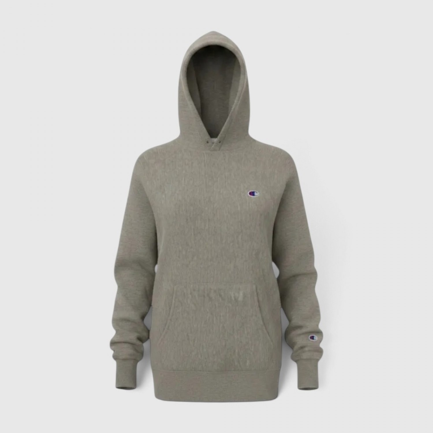 Champion Γυναικείο Oversized Hoodie Γκρι / Pre-Owned