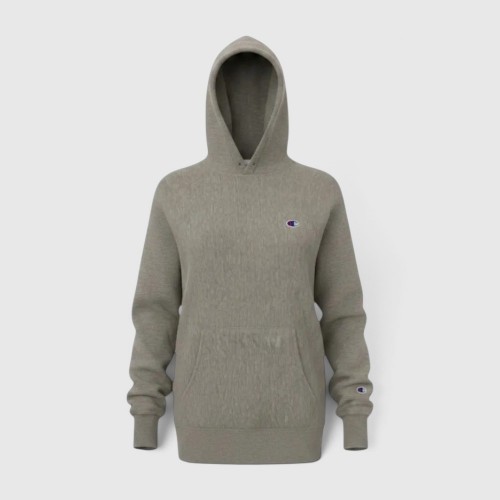 Champion Γυναικείο Oversized Hoodie Γκρι / Pre-Owned