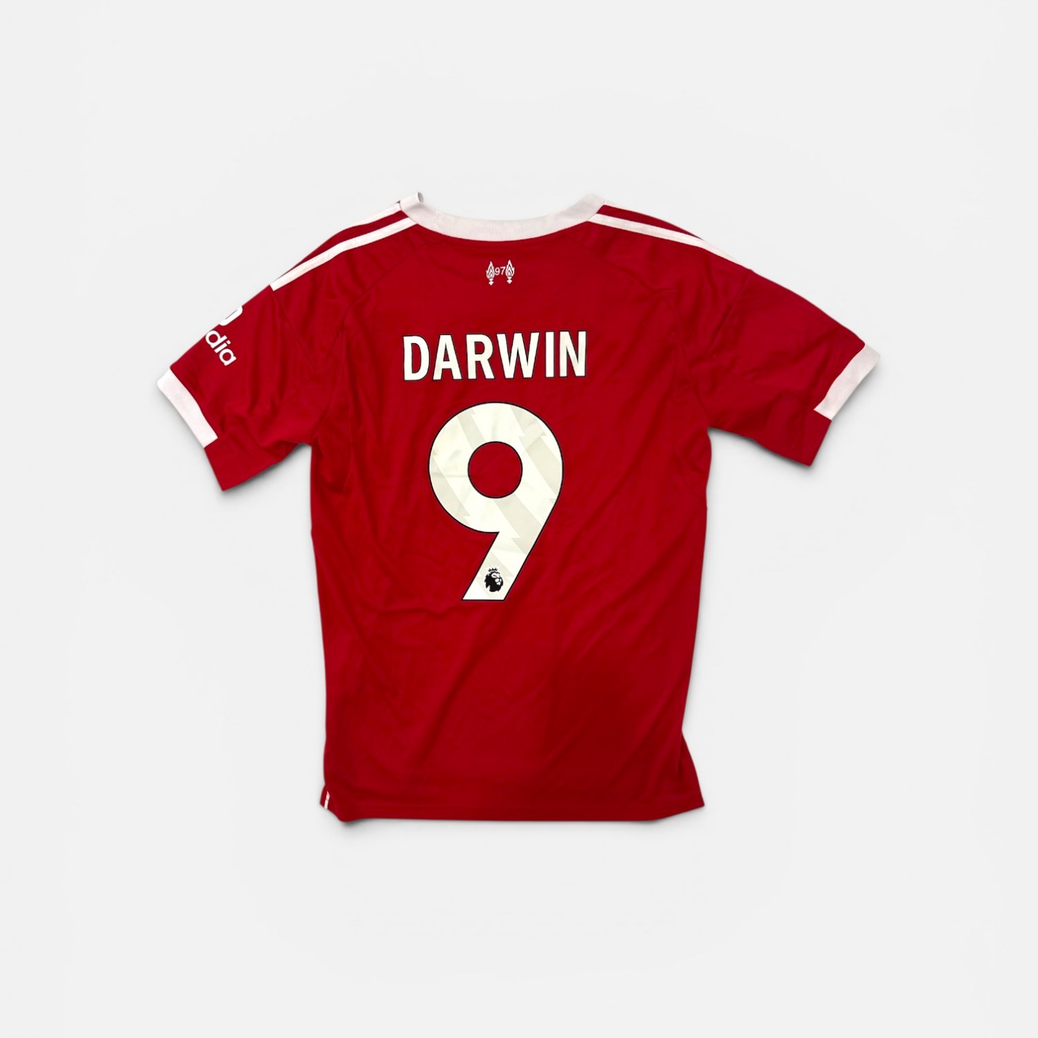 ADIDAS LIVERPOOL DARWIN FOOTBALL SHIRT RED
