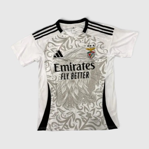 ADIDAS SL BENFICA WHITE EAGLE EMIRATES FOOTBALL JERSEY M / Pre-Owned