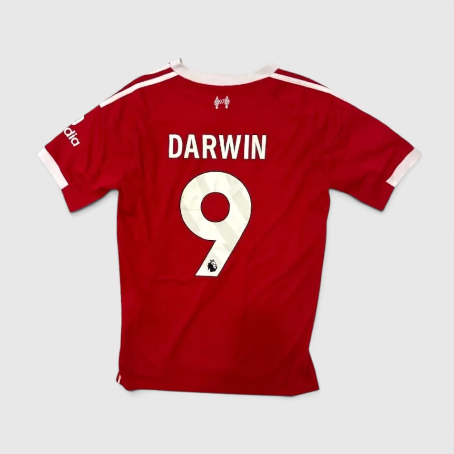 ADIDAS LIVERPOOL DARWIN FOOTBALL SHIRT RED / Pre-Owned