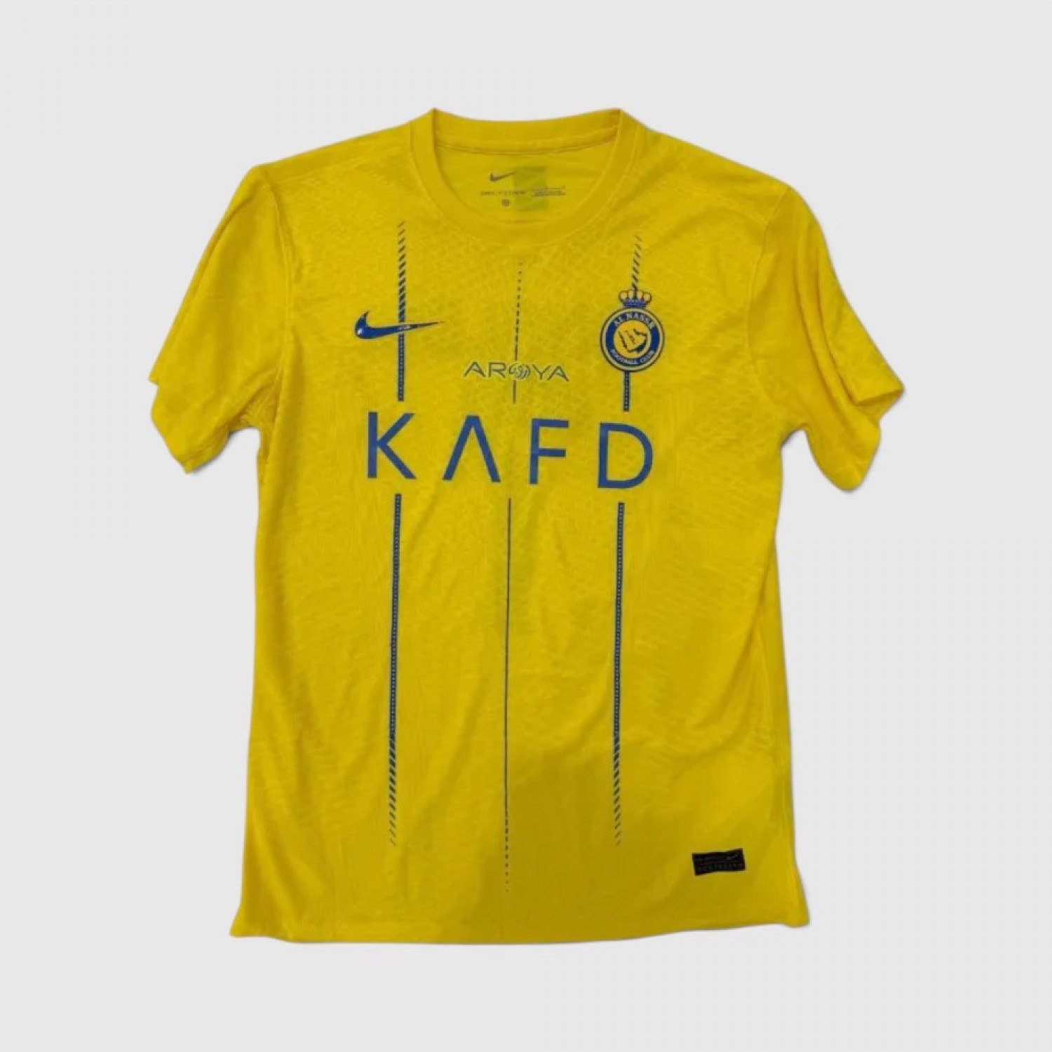 Nike Al Nassr FC Home Jersey Yellow Blue KAFD / Pre-Owned
