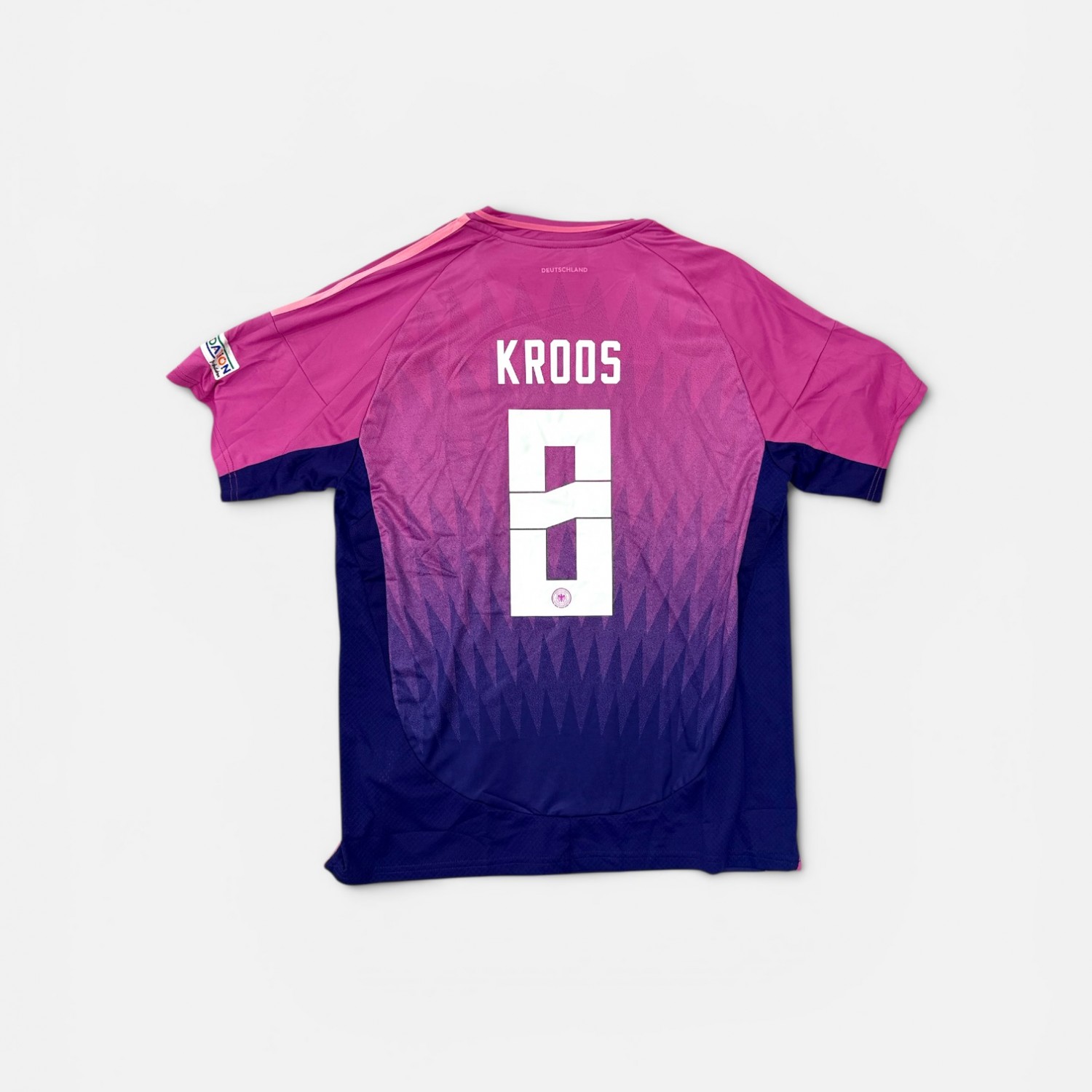 Adidas Germany Away Jersey #8 Kroos EURO 2024 Ροζ Ποδοσφαιρική Φανέλα
