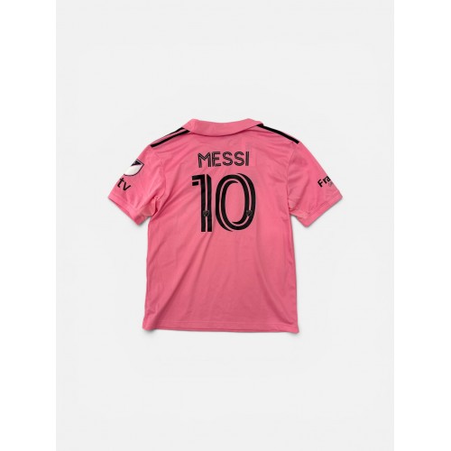 Adidas Inter Miami CF Home Jersey #10 Messi Ροζ Ποδοσφαιρική Φανέλα
