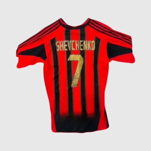 Adidas AC Milan Shevchenko 7 Opel Football Jersey / Pre-Owned