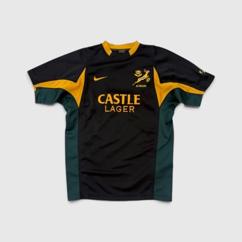 Nike South Africa Springboks Rugby Jersey M Μαύρη Αγωνιστική Μπλούζα / Pre-Owned