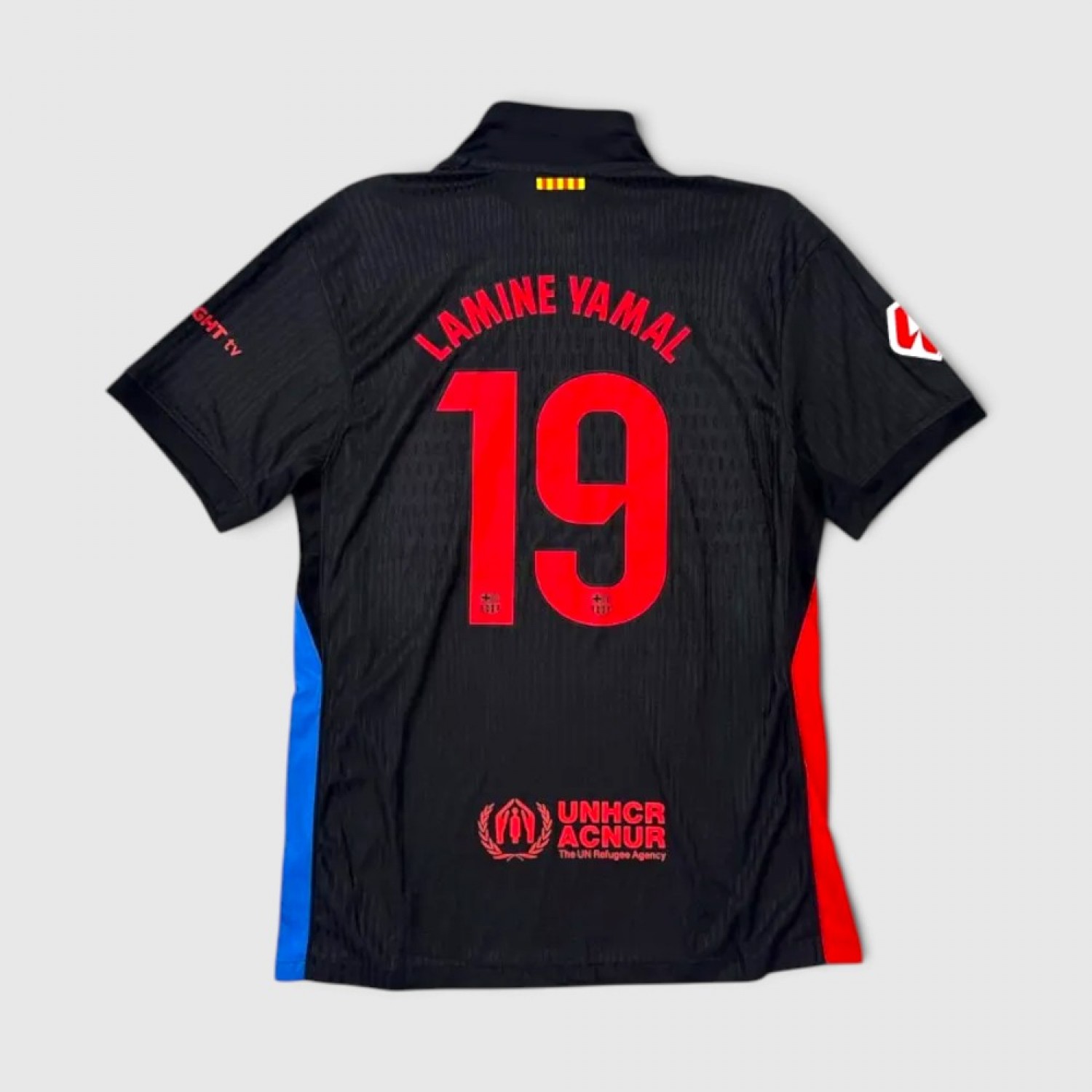 Nike FC Barcelona Away Jersey #19 Lamine Yamal 2024/25 Μαύρη Ποδοσφαιρική Φανέλα / Pre-Owned