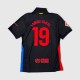 Nike FC Barcelona Away Jersey #19 Lamine Yamal 2024/25 Μαύρη Ποδοσφαιρική Φανέλα / Pre-Owned