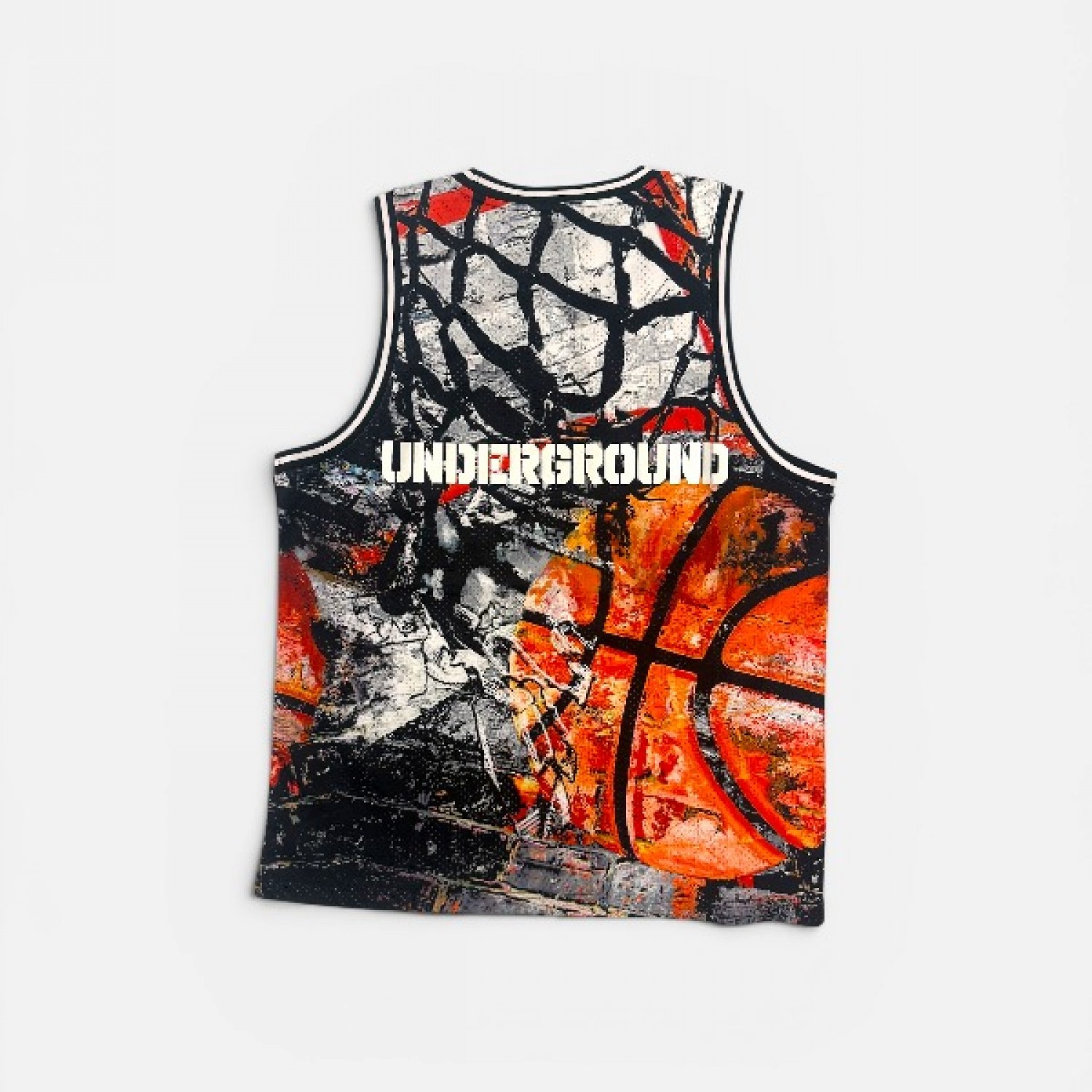 AND1 UNDERGROUND GRAPHIC BASKETBALL JERSEY 2XL