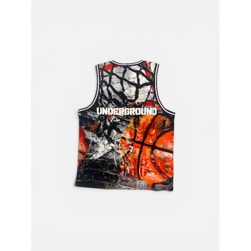 AND1 UNDERGROUND GRAPHIC BASKETBALL JERSEY 2XL