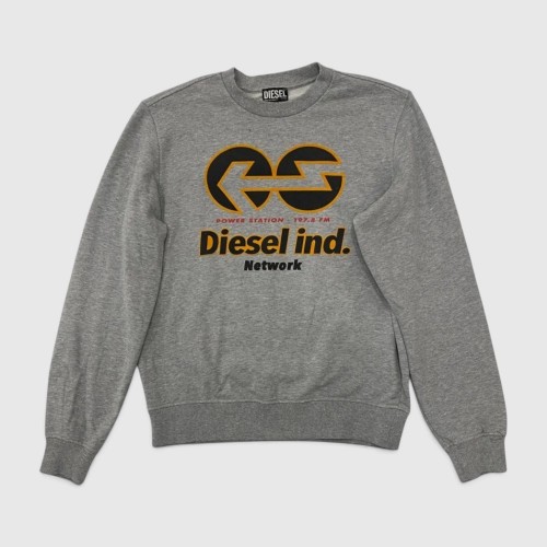 Ανδρικό Diesel Φούτερ Γκρι με Graphic Logo / Pre-Owned