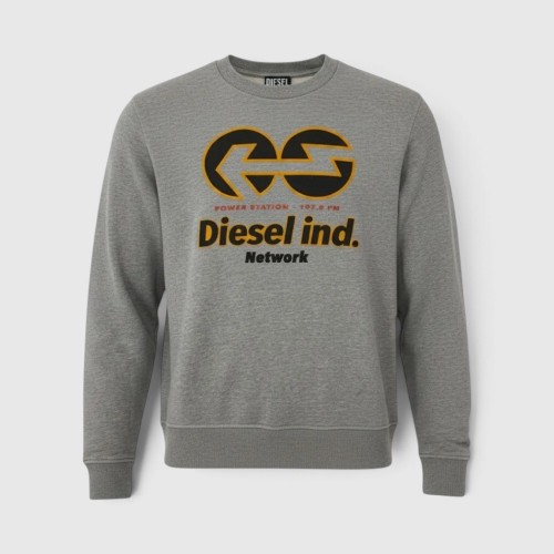 Ανδρικό Diesel Φούτερ Γκρι με Graphic Logo / Pre-Owned