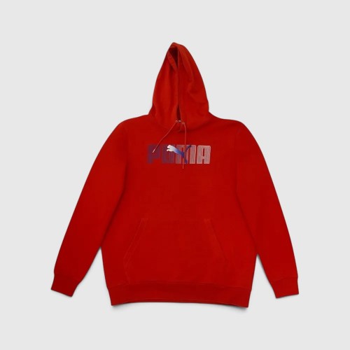 Puma Graphic Logo Hoodie Κόκκινο / Pre-Owned