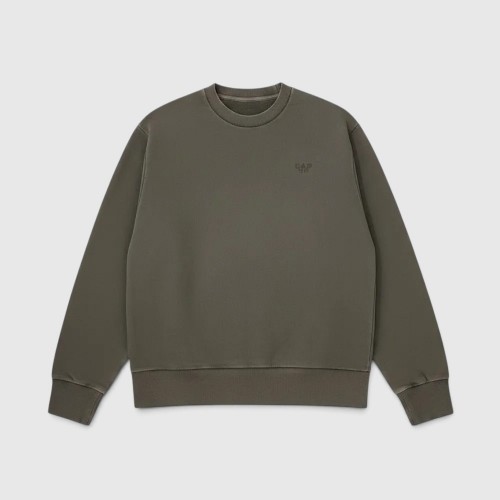 GAP Minimal Logo Crewneck Φούτερ Χακί / Pre-Owned