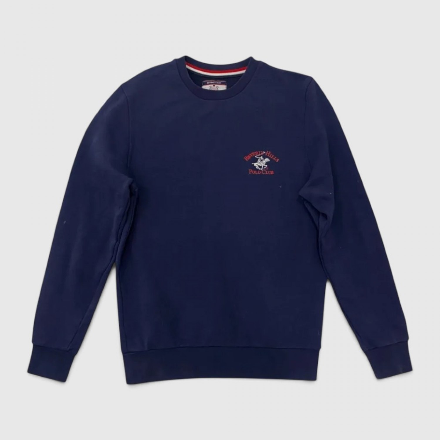 Beverly Hills Polo Club Ανδρικό Φούτερ Crewneck Μπλε / Pre-Owned