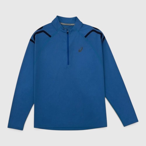 Ανδρικό ASICS Αθλητικό Φούτερ Half Zip Μπλε / Pre-Owned