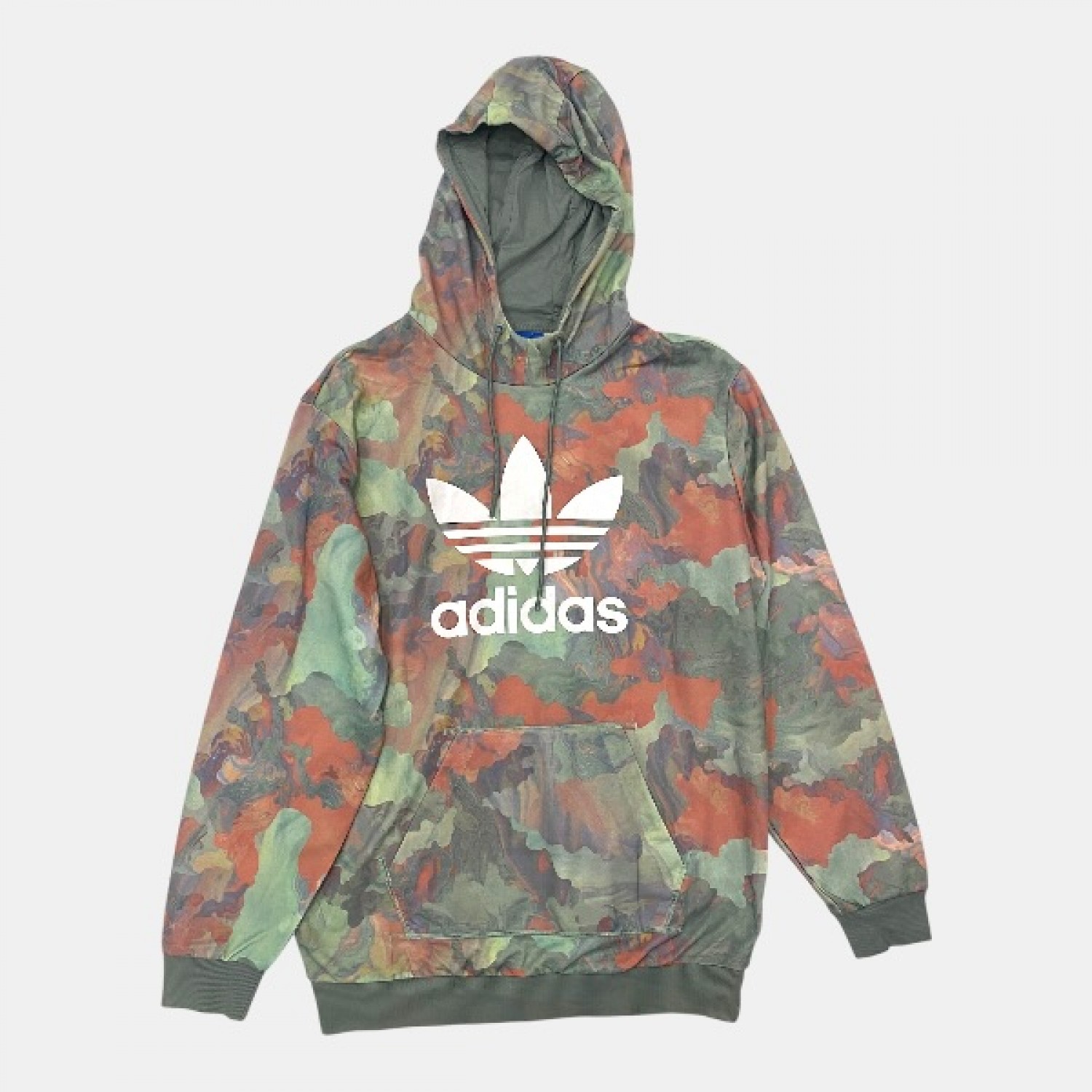 Adidas Originals Camo Hoodie με Trefoil Logo / Pre Owned