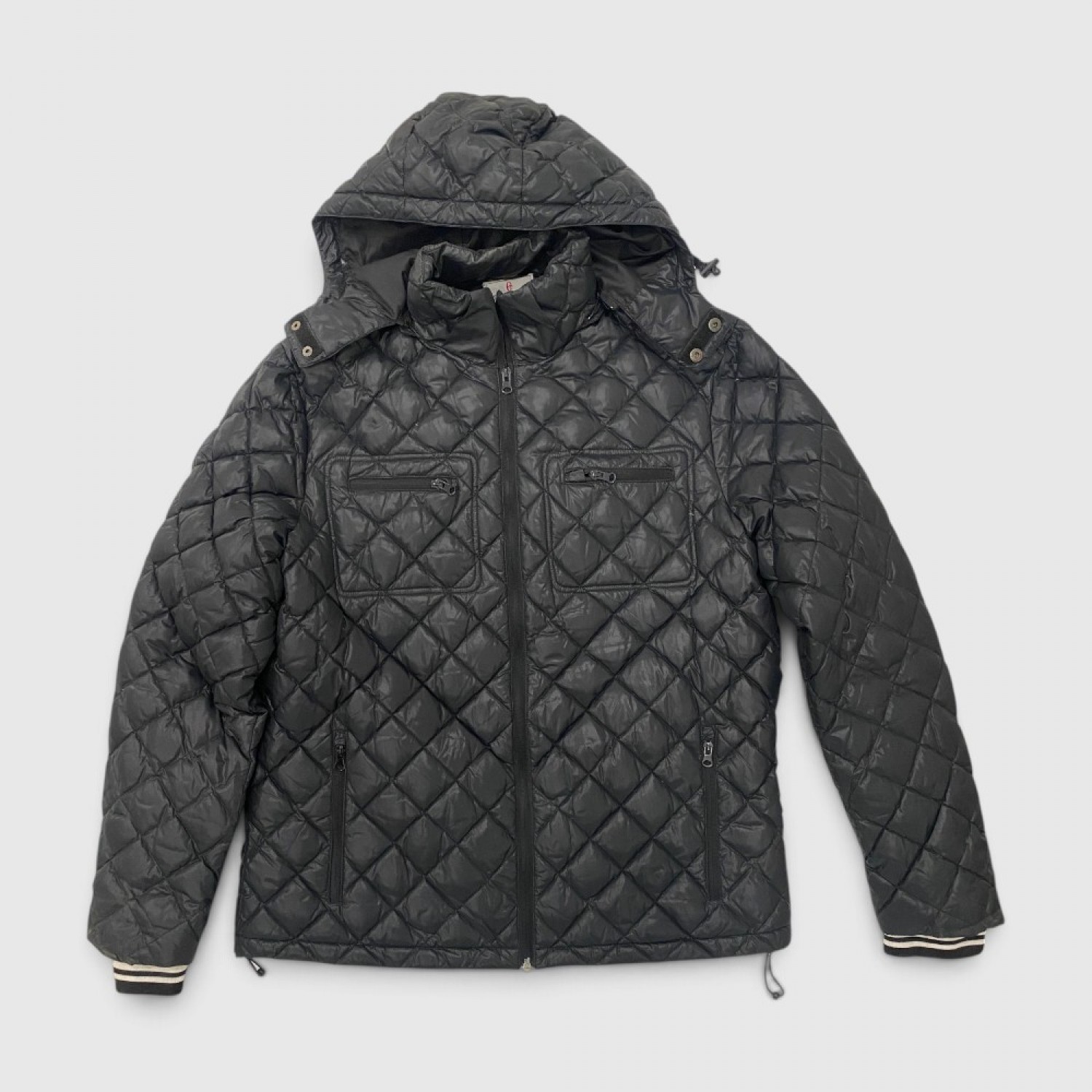 Blauer U.S.A. Ανδρικό Μαύρο Καπιτονέ Puffer Jacket με Κουκούλα / Pre-Owned