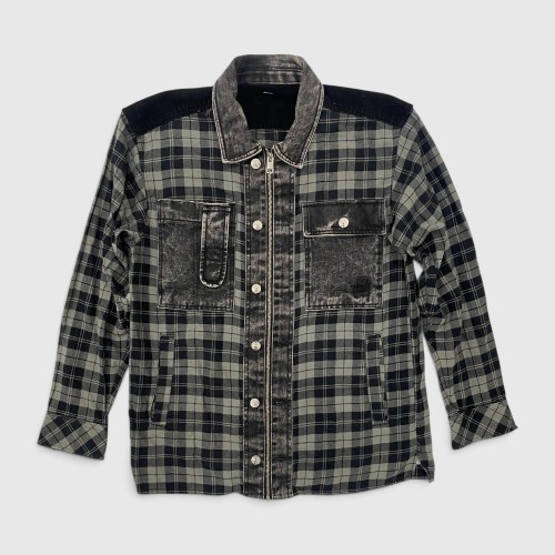 Ανδρικό Καρό Overshirt Jacket Μαύρο / Γκρι / Pre-Owned