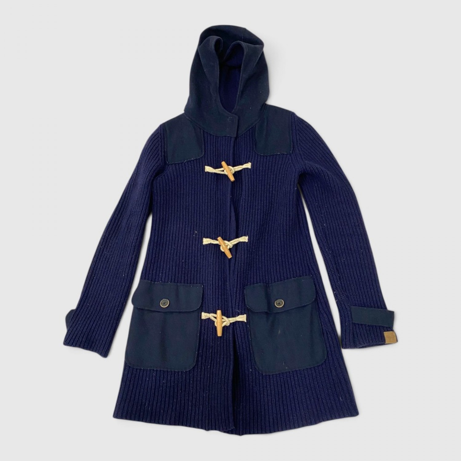Denny Rose Ανδρική Navy Πλεκτή Ζακέτα Duffle με Κουκούλα / Pre-Owned