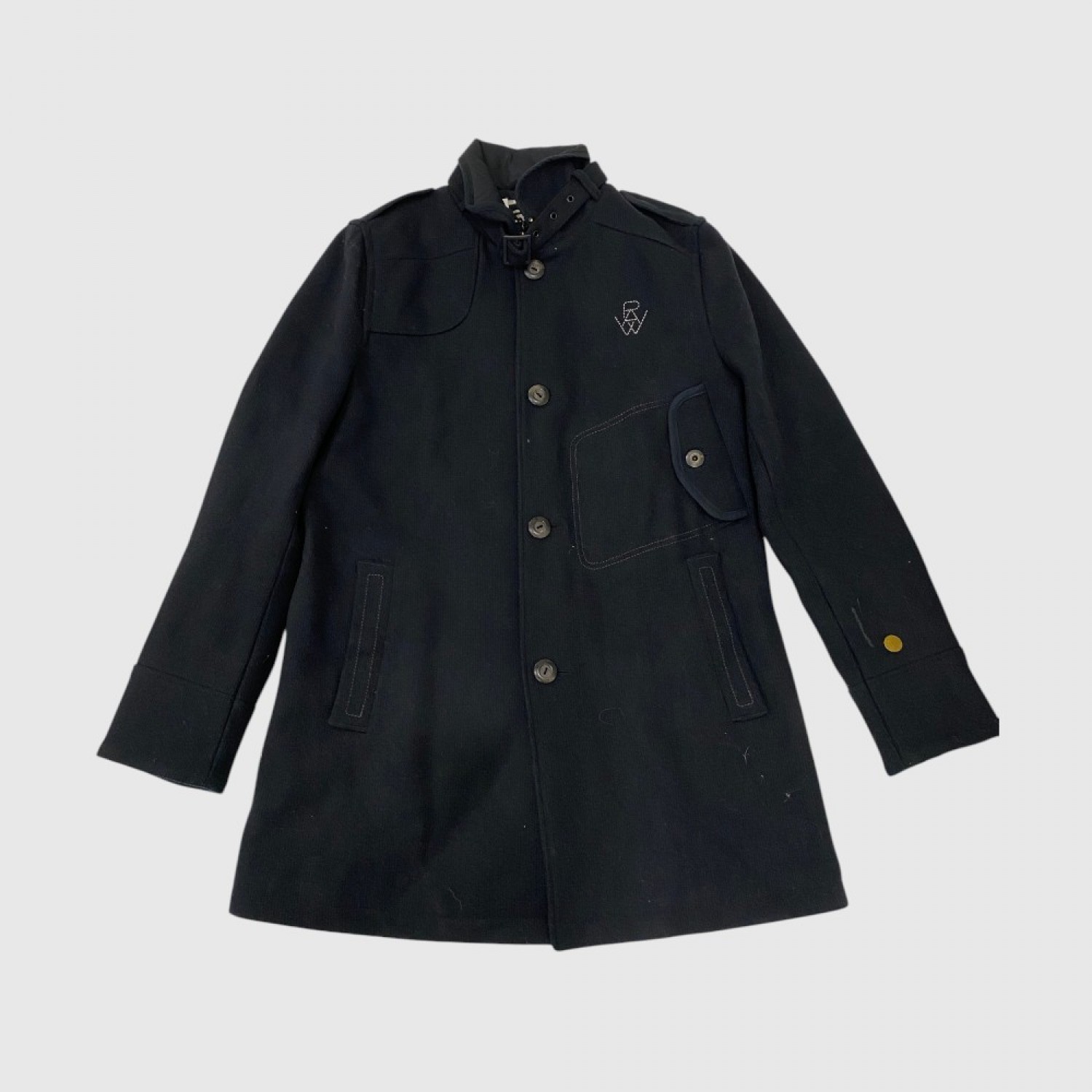 Ανδρικό Μακρύ Παλτό Military Style – Μαύρο / Pre-Owned