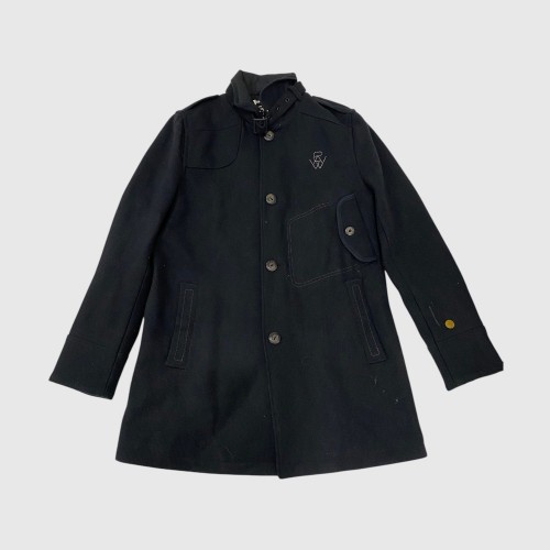 Ανδρικό Μακρύ Παλτό Military Style – Μαύρο / Pre-Owned