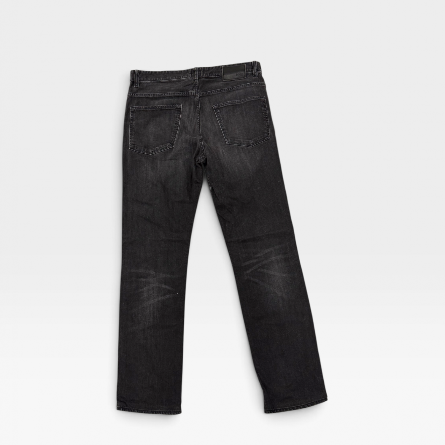HUGO BOSS Regular Fit Black Denim Jeans
