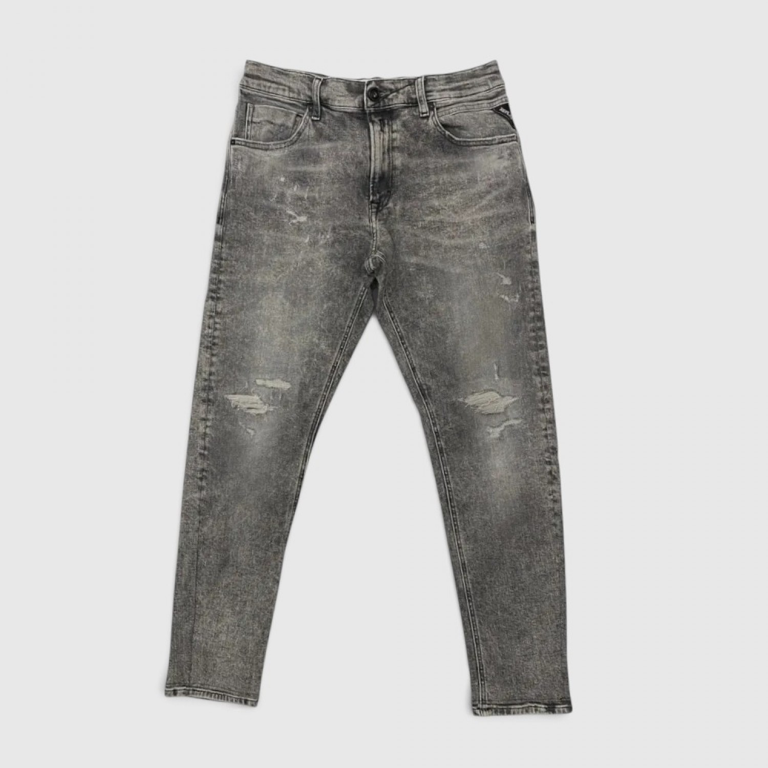 Ανδρικό Distressed Jeans – Γκρι Washed / Pre-Owned