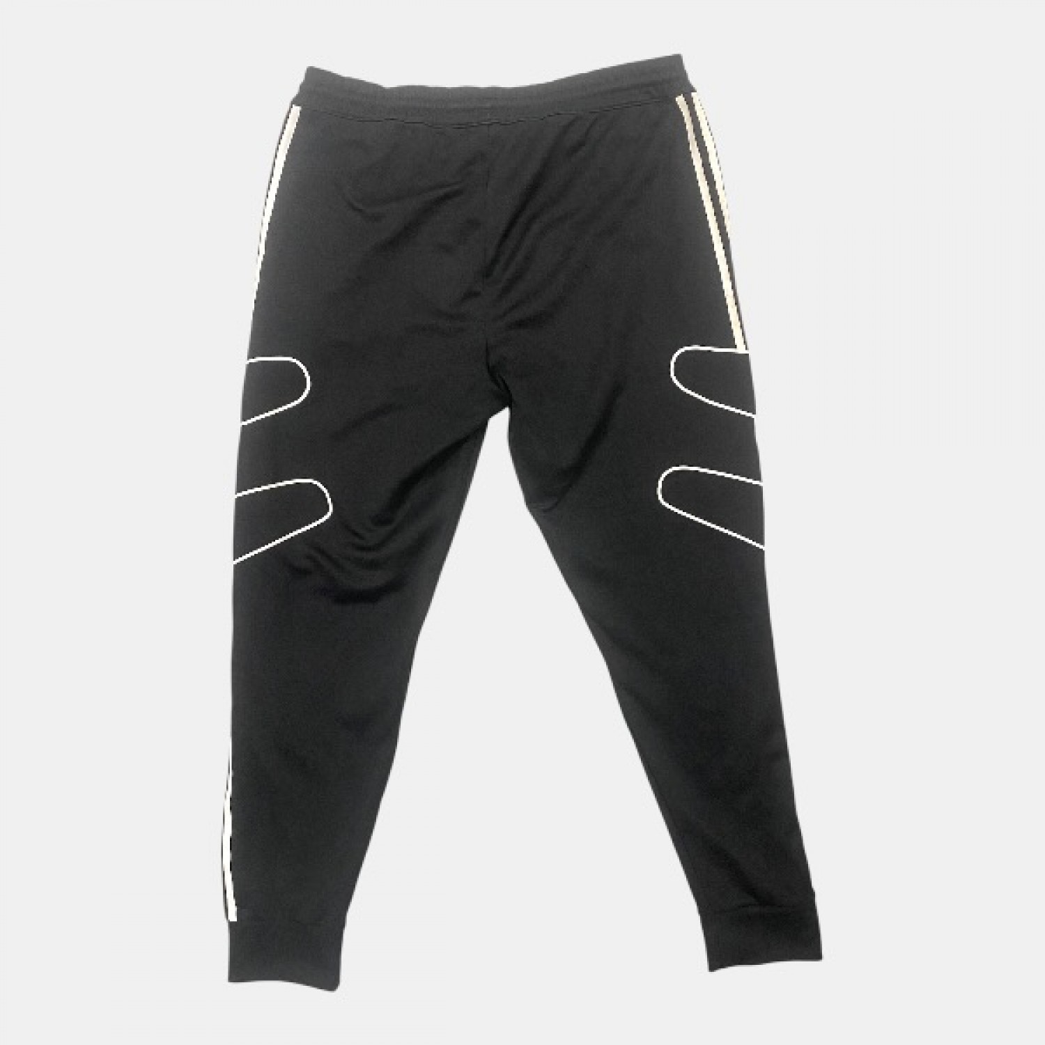 Adidas Originals Graphic Track Pants Black White Pre Owned