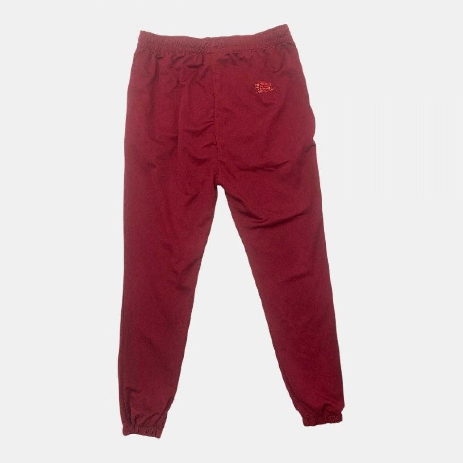 Adidas Football Training Pants Burgundy Red Performance Pre Owned