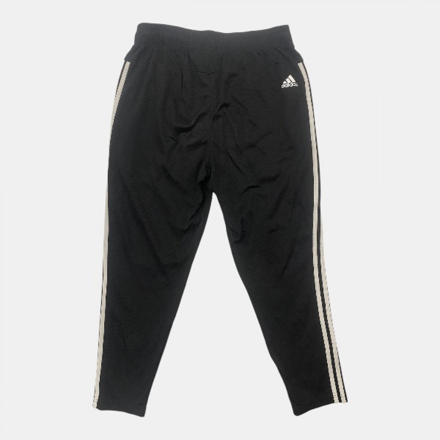 Adidas Training Pants Black 3-Stripes XL Pre Owned