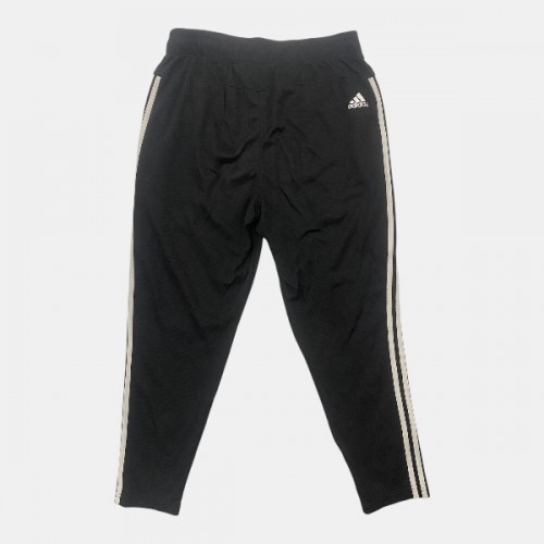 Adidas Training Pants Black 3-Stripes XL Pre Owned