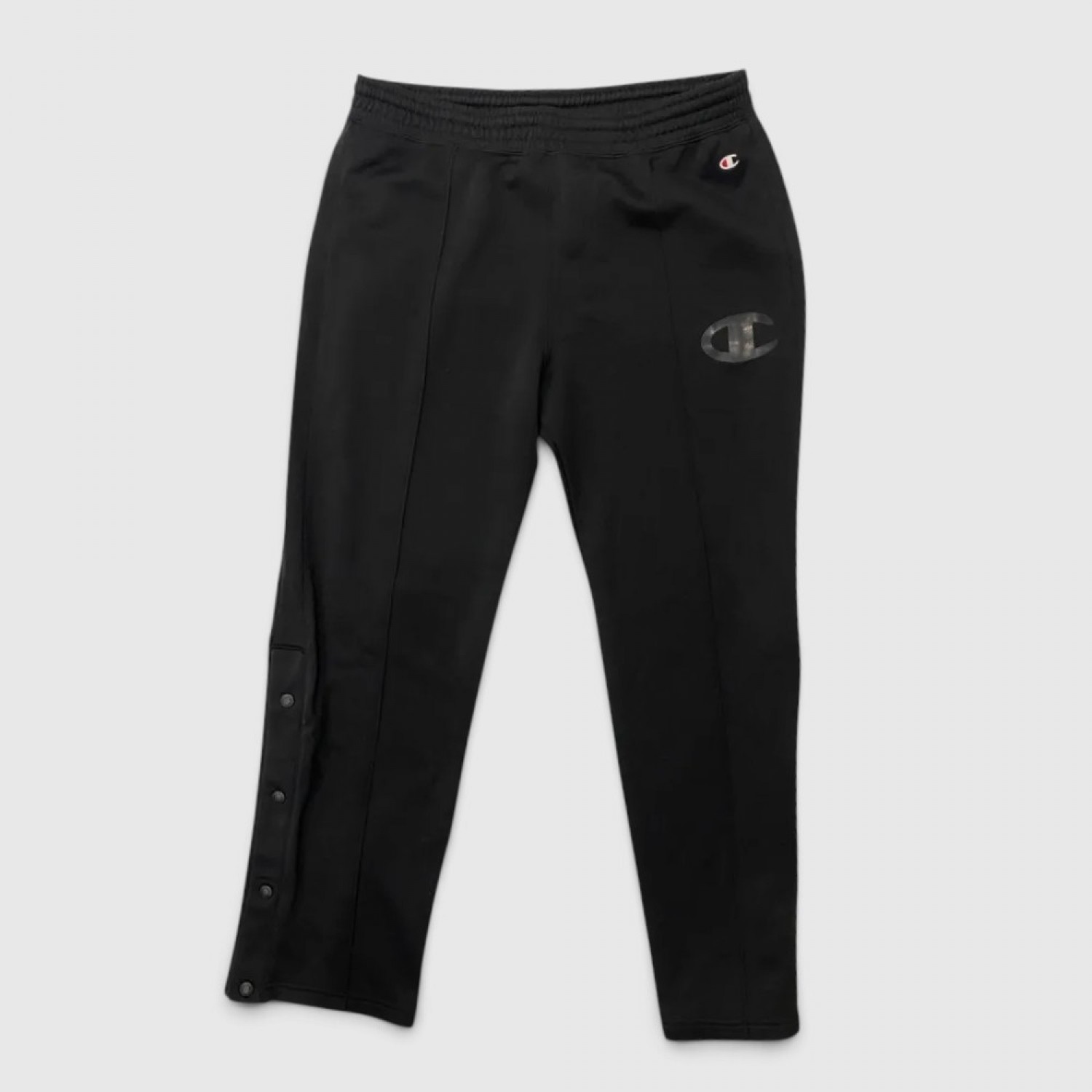 Champion Track Pants Μαύρο με Snap Buttons / Pre-Owned