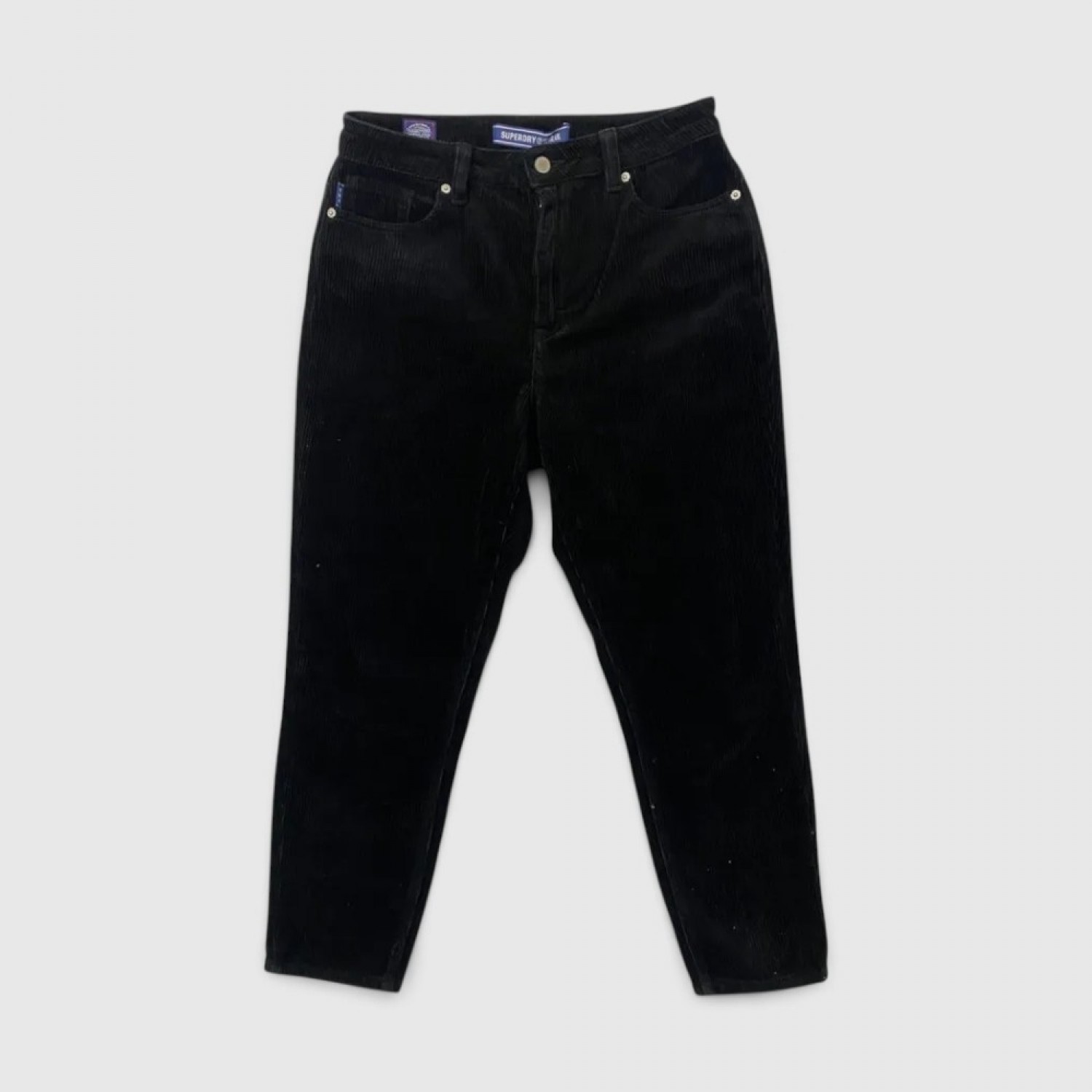 Superdry Ανδρικό Κοτλέ Παντελόνι Μαύρο / Pre-Owned