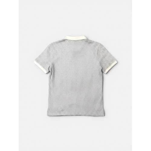 Polo Ralph Lauren Ανδρικό Polo Λευκό με Micro Print