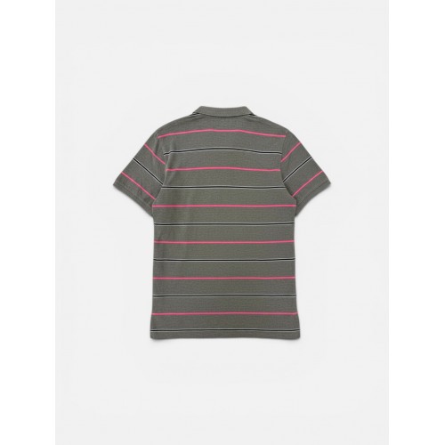 Polo Ralph Lauren Γκρι Ριγέ Ανδρική Μπλούζα Polo