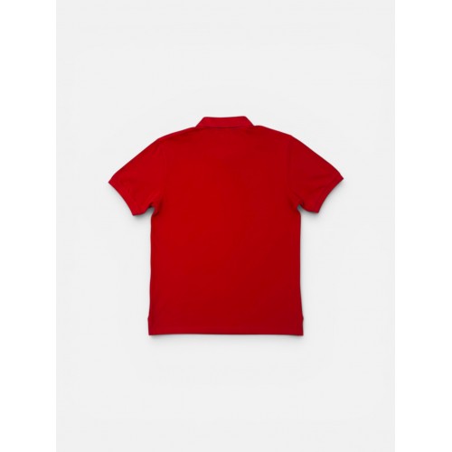 Lacoste Κόκκινη Ανδρική Μπλούζα Polo με Κεντημένο Κροκόδειλο