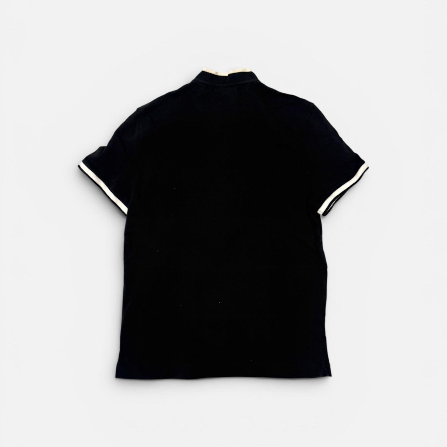 Lacoste Μαύρη Ανδρική Μπλούζα Polo με Τσέπη και Λευκές Λεπτομέρειες