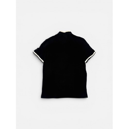 Lacoste Μαύρη Ανδρική Μπλούζα Polo με Τσέπη και Λευκές Λεπτομέρειες
