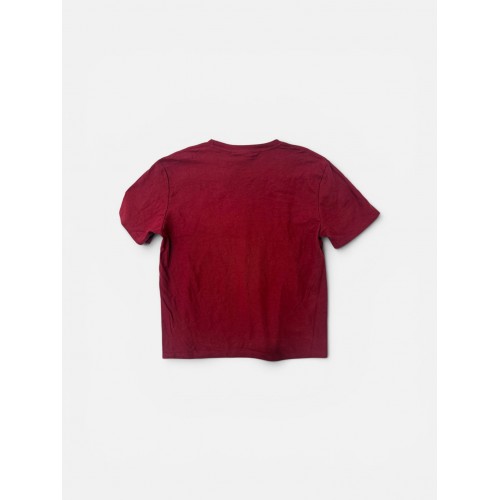 Lacoste Μπορντό Ανδρικό T-Shirt με Κεντημένο Κροκόδειλο