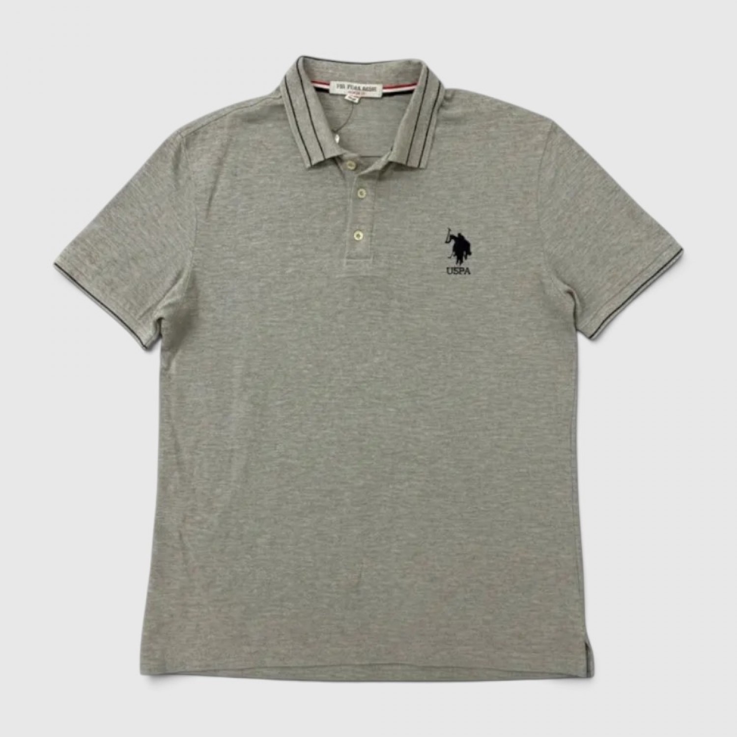 U.S. Polo Assn. Γκρι Ανδρική Μπλούζα Polo με Κεντημένο Logo / Pre-Owned