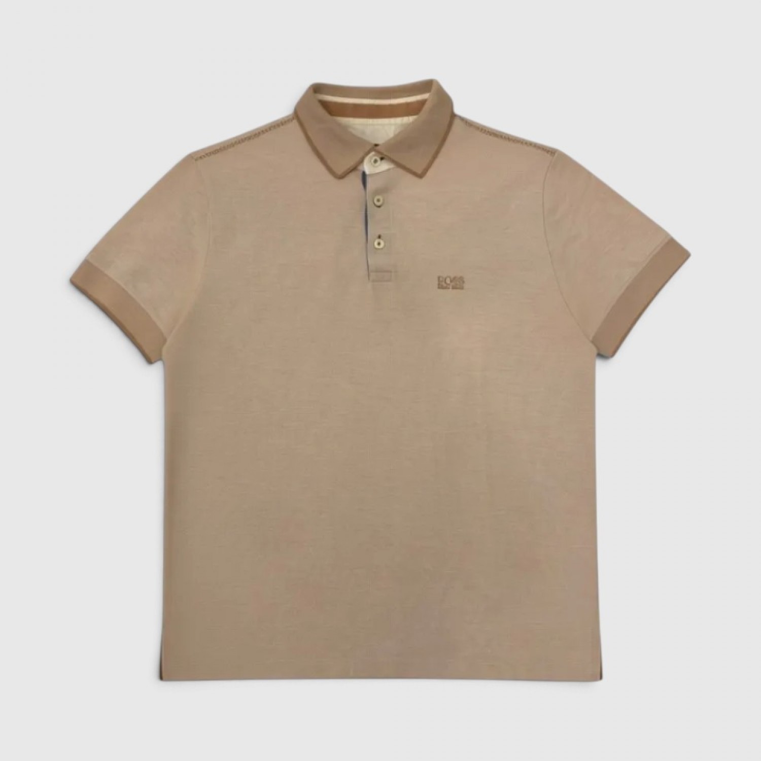 BOSS Ανδρικό Polo Μπλουζάκι Μπεζ / Pre-Owned