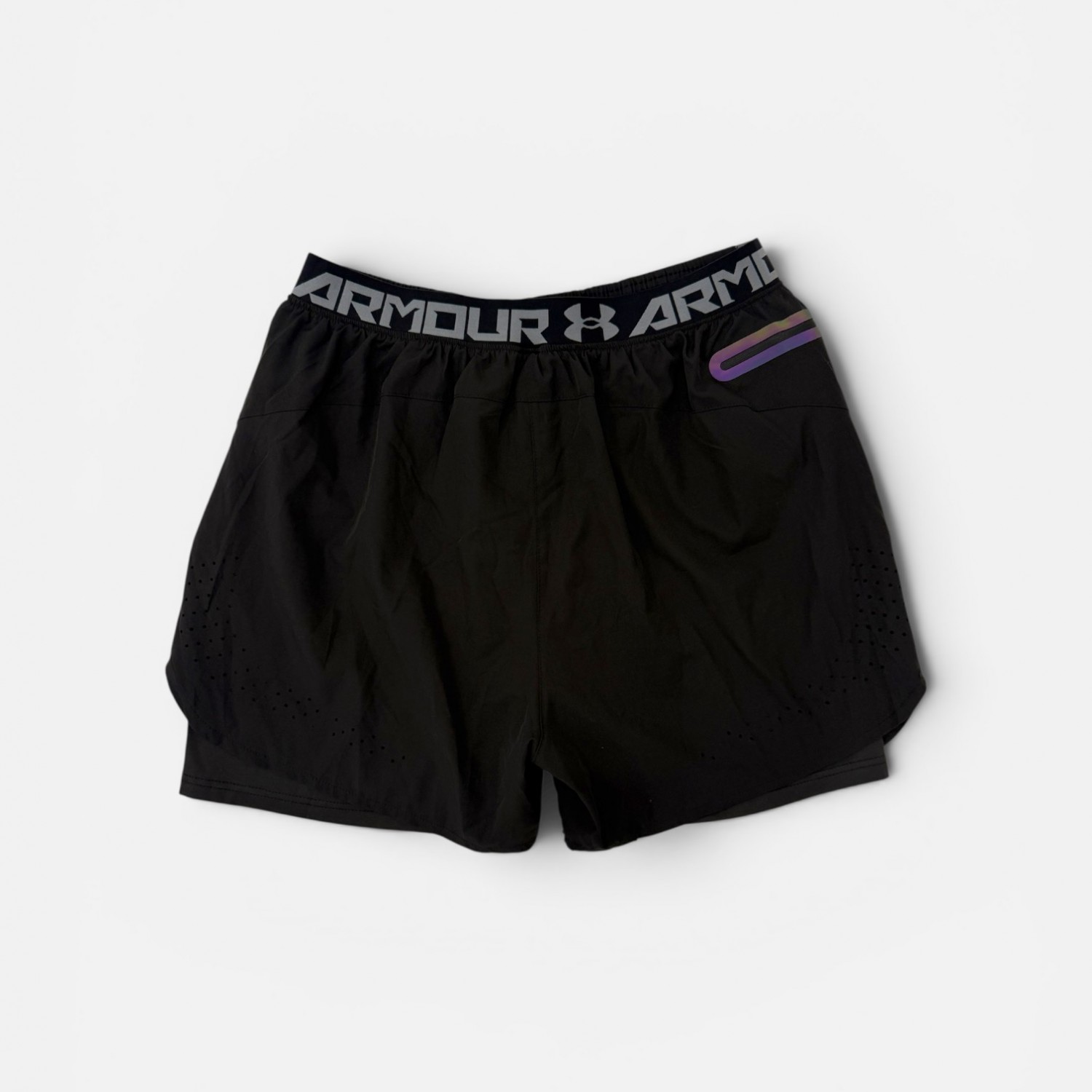 Under Armour Ανδρικό Running Shorts 2-in-1 Μαύρο