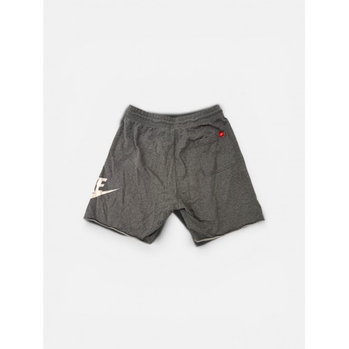 Nike Sportswear Γκρι Βαμβακερή Βερμούδα με Oversized Logo