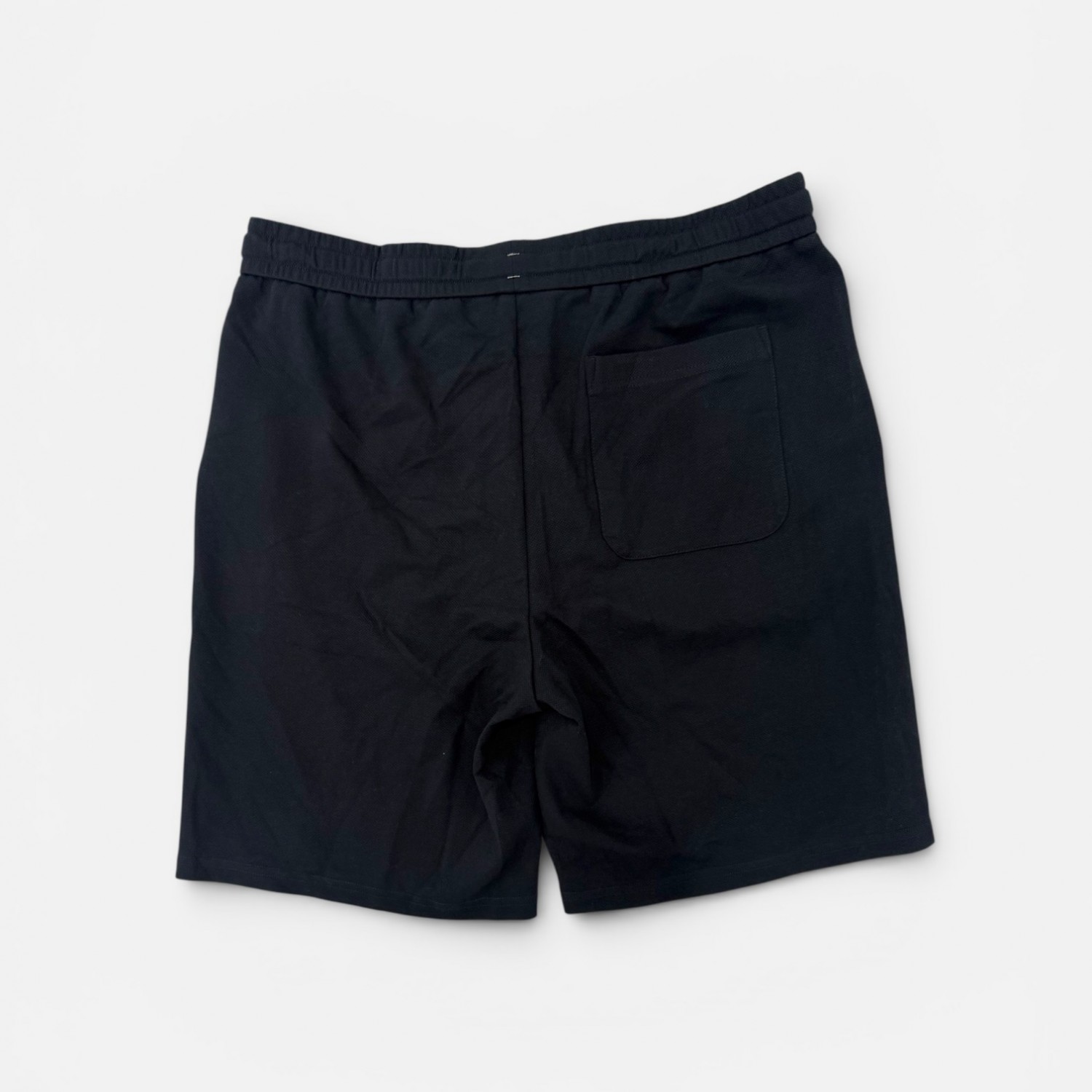 Hugo Boss Μαύρη Βαμβακερή Βερμούδα Lounge
