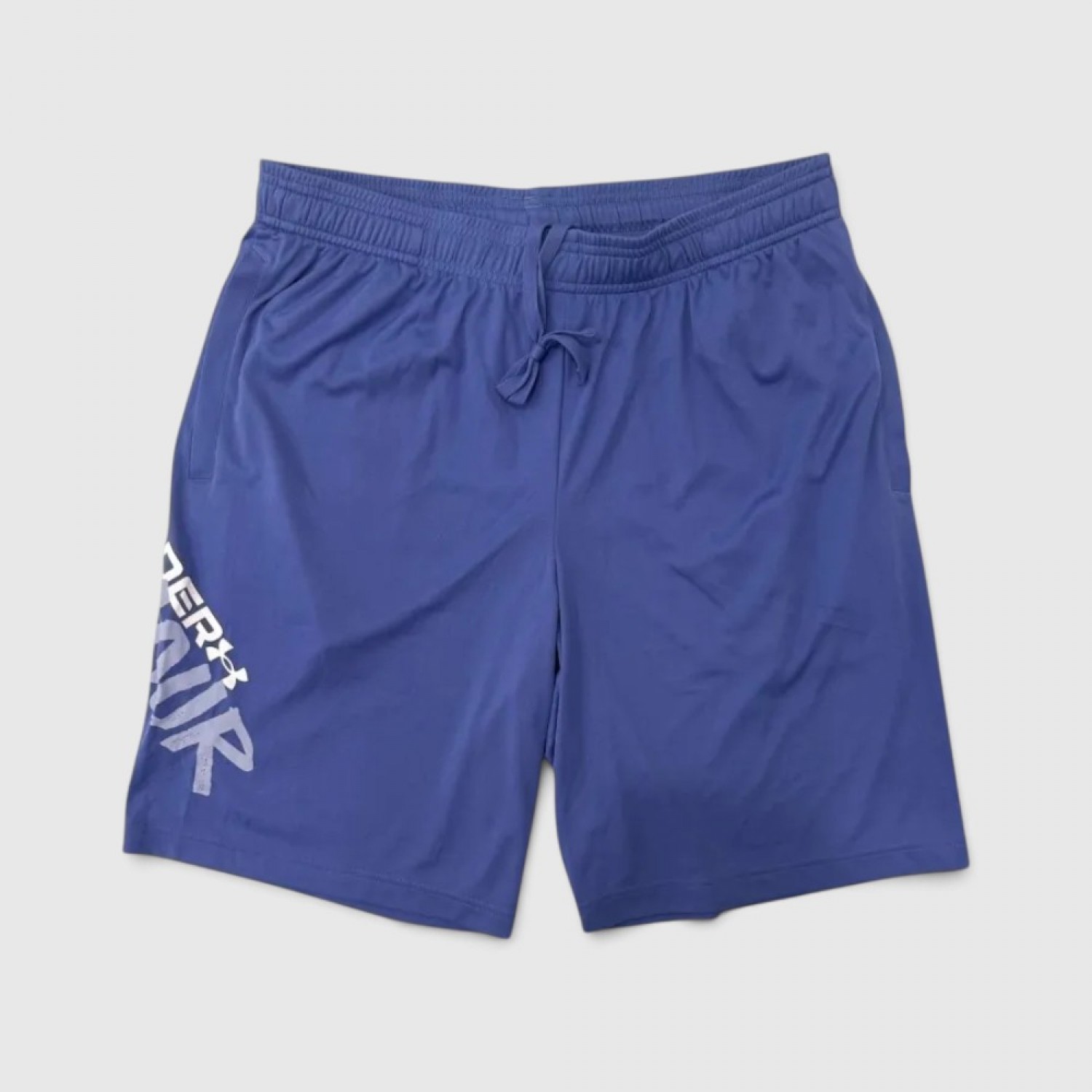 Under Armour Μπλε Αθλητική Βερμούδα με Logo Print / Pre-Owned